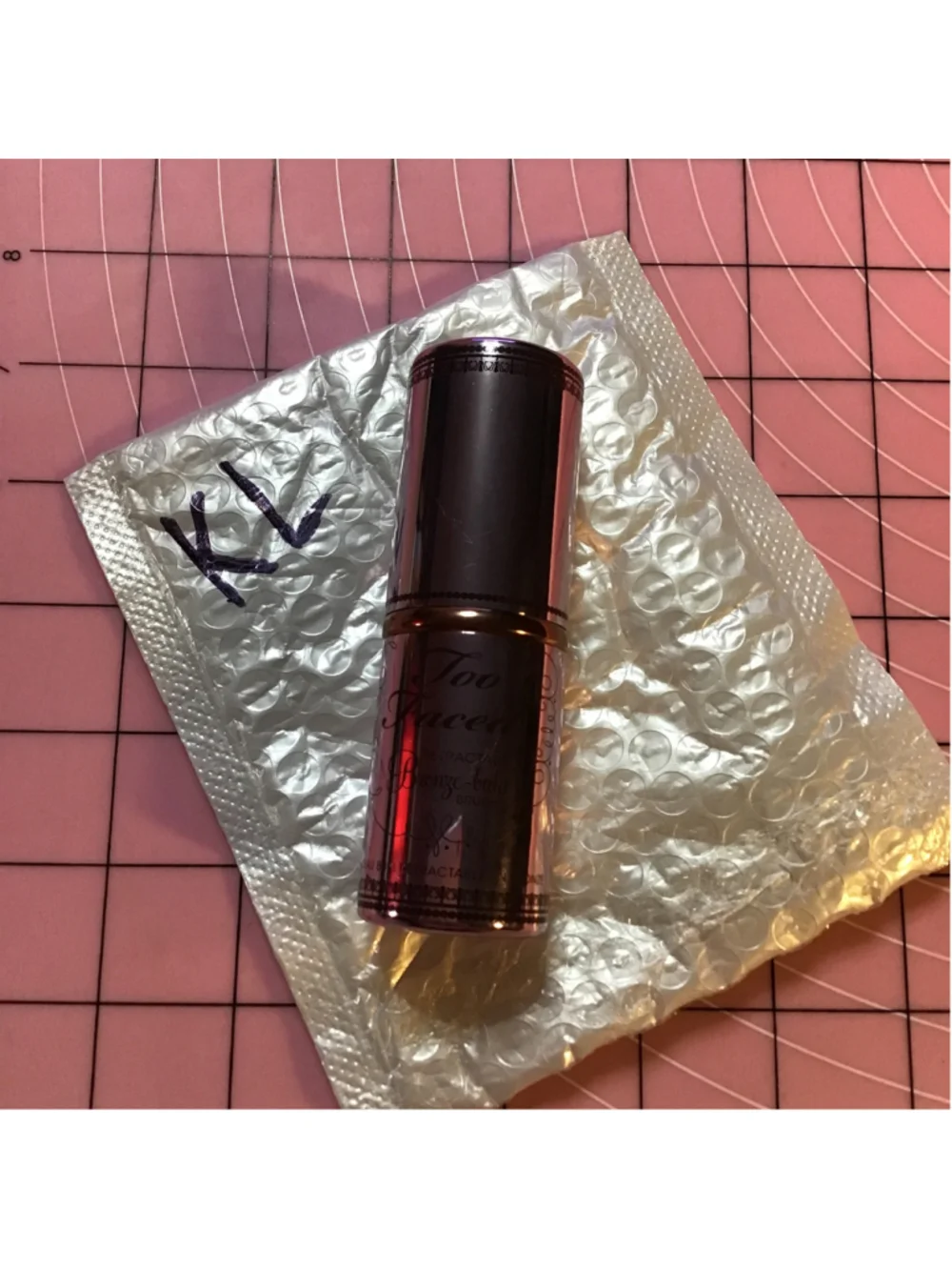 Too Faced Retractable Bronze-Buki Brush Silver Pink Gold